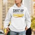 Baseball Fan Shut Up I'm Doing Game Changer Premium Tri-Blend Unisex Hoodie Baseball Fan Shut Up I'm Doing Game Changer Premium Tri-Blend Unisex Hoodie