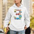 Baseball Ice Cream Drip Vehicles Youth Baseball Drip Premium Tri-Blend Unisex Hoodie