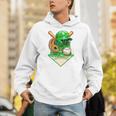 Baseball Life Style Ice Cream Drip Green Premium Tri-Blend Unisex Hoodie Baseball Life Style Ice Cream Drip Green Premium Tri-Blend Unisex Hoodie