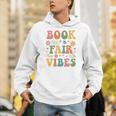 Book Fair Vibes Groovy Retro School Reading Nostalgic Unisex Hoodie
