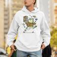 Book Lover Frog Quiet Please Cute Librarian Cartoon Unisex Hoodie