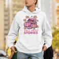 Bookcore Coquette Pinkoween Fall Into Stories Books Premium Tri-Blend Unisex Hoodie
