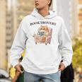 BOOKTROVERT Cute Cat With Tea Cozy Sweater And Book Unisex Hoodie