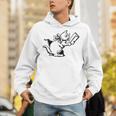 Cat Reading a Book Print Unisex Hoodie