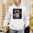 Cool Dollar Bill Guy With Cap And Baseball Costume Premium Tri-Blend Unisex Hoodie