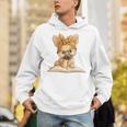 Cute Chihuahua Reading Dog Book Lover Animal Graphic Baby Premium Tri-Blend Unisex Hoodie