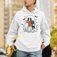 Cute Halloween Ghost Reading Book Unisex Hoodie Cute Halloween Ghost Reading Book Unisex Hoodie