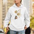 Cute Reading Cat With Kitten Dandelion Flowers Book Lover Unisex Hoodie Cute Reading Cat With Kitten Dandelion Flowers Book Lover Unisex Hoodie