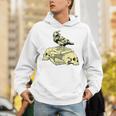 Dark Academia Aesthetic Raven Crow On Old Books Skull Goth Unisex Hoodie