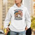 Faith Family Freedom Patriotic Christian Baseball Game Day Unisex Hoodie