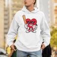 Heart Playing Baseball Valentines Day Unisex Hoodie Heart Playing Baseball Valentines Day Unisex Hoodie
