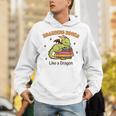 Hoarding Books Like a Dragon Reading Unisex Hoodie