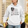 Just A Girl Who Has Tattoos And Loves Books Unisex Hoodie