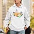 Kawaii Cat Women's Cat Books Flowers Unisex Hoodie