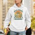 Leopard Animal Print Bookish Wild About Reading Cheetah Book Unisex Hoodie