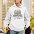 Literacy Changes The World Floral Book Reading Cute Unisex Hoodie Literacy Changes The World Floral Book Reading Cute Unisex Hoodie