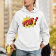 POW Comic Book Cartoon Pop Art Raglan Baseball Tee Unisex Hoodie POW Comic Book Cartoon Pop Art Raglan Baseball Tee Unisex Hoodie