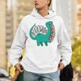 Readosaurus Cute Dinosaur Reading Books Reading Unisex Hoodie