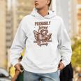 Smut Book Reader Racoon Probably Reading Something Unholy Unisex Hoodie