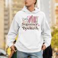 My Summer Is All Booked Retro Summer Book Lover Womens Girls Unisex Hoodie