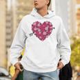 Valentine's Day Baseball Heart Softball Player Sports Lover Unisex Hoodie
