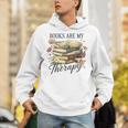 Vintage Floral Books Are My Therapy Book Lover Reading Unisex Hoodie Vintage Floral Books Are My Therapy Book Lover Reading Unisex Hoodie