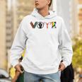Vote Books Fist Ovaries LGBTQ Unisex Hoodie