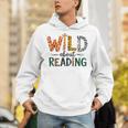 Wild About Reading Library Day Reading Books And Bookworm Unisex Hoodie