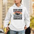 Women's Book Mom Cat Lover Reading With My Felline Sidekick Unisex Hoodie Women's Book Mom Cat Lover Reading With My Felline Sidekick Unisex Hoodie