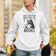 Women's Life Is Better With Cats And Books Cat Unisex Hoodie