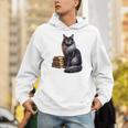 Women's Smokey Maine Coon Cat Book Lover Unisex Hoodie