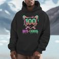 100 Days Of School Baseball Ice Cream Drip 100th Day Player Unisex Hoodie