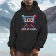 100 Days Of School Boy Kids Baseball Ice Cream Drip Teacher Unisex Hoodie