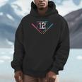 12th Birthday Baseball Ice Cream Drip 12 Years Old Boy Kids Unisex Hoodie