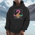 2nd Birthday Baseball Bat Ice-Cream Drip 2yrs Old Boys Kids Unisex Hoodie 2nd Birthday Baseball Bat Ice-Cream Drip 2yrs Old Boys Kids Unisex Hoodie