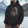 American Flag Baseball Team Baseball Player Baseball Unisex Hoodie