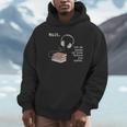 Audiobook Enthusiasts Headphones Book Club Bookworm Unisex Hoodie
