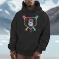Baseball 8 Year Old Ice Cream Drip 8th Birthday Boys Player Unisex Hoodie