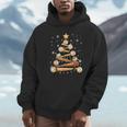 Baseball Christmas Tree Light Xmas Baseball Unisex Hoodie