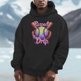 Baseball Drip Respect The Drip Purple Ice Cream Sprinkles Unisex Hoodie