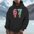 Baseball Ice Cream Drip 6 7 Kids 67 Birthday Unisex Hoodie