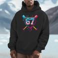 Baseball Ice Cream Drip Number 67 Player 67th Birthday 67 Unisex Hoodie Baseball Ice Cream Drip Number 67 Player 67th Birthday 67 Unisex Hoodie