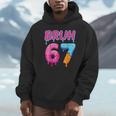 Baseball Ice Cream Drip Number 67 Player Or 67th Birthday Unisex Hoodie Baseball Ice Cream Drip Number 67 Player Or 67th Birthday Unisex Hoodie