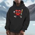 Baseball Valentines Day Heart Boys Sports Love Unisex Hoodie