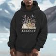 Beautiful Floral Open Book Teacher Men Women Unisex Hoodie