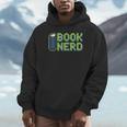 Book Nerd Pixel Retro Reading Bibliophile Gamer Unisex Hoodie