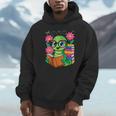 Bookworm Costume Kawaii Reading Worm For World Book Day Unisex Hoodie