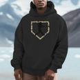 Camo Home Plate Camouflage Baseball Batter Youth Boys Unisex Hoodie