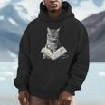 Cat Bookworm Reading Book Graphic Unisex Hoodie Cat Bookworm Reading Book Graphic Unisex Hoodie