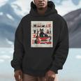Cats Music Books Lover Essentials Red Retro Silkscreen Unisex Hoodie